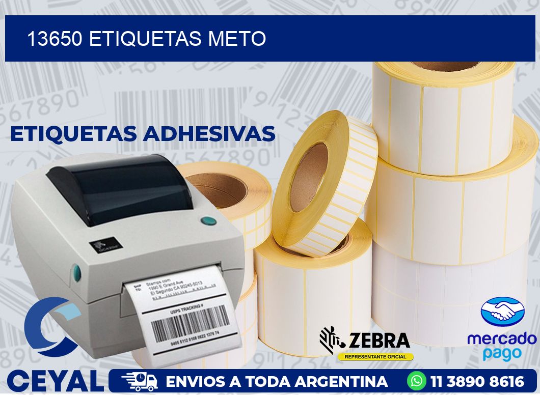 13650 ETIQUETAS METO