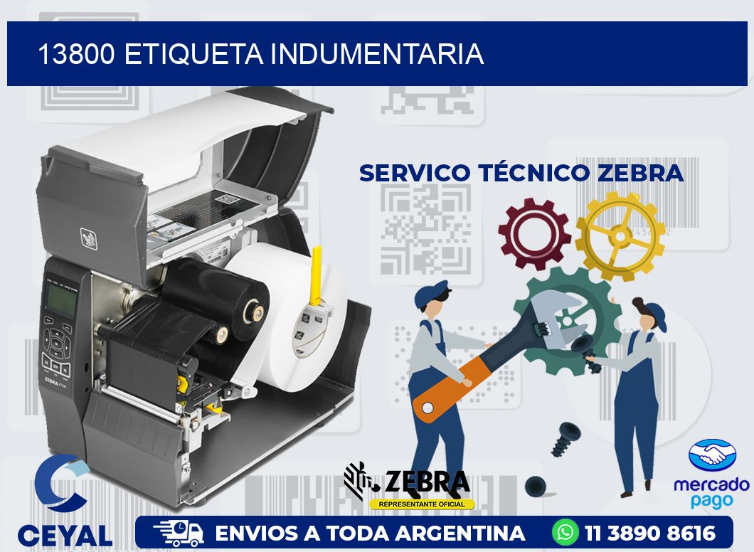 13800 ETIQUETA INDUMENTARIA