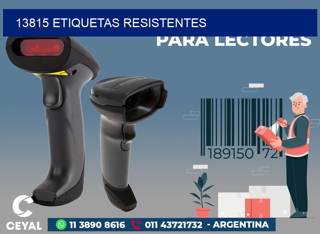 13815 ETIQUETAS RESISTENTES