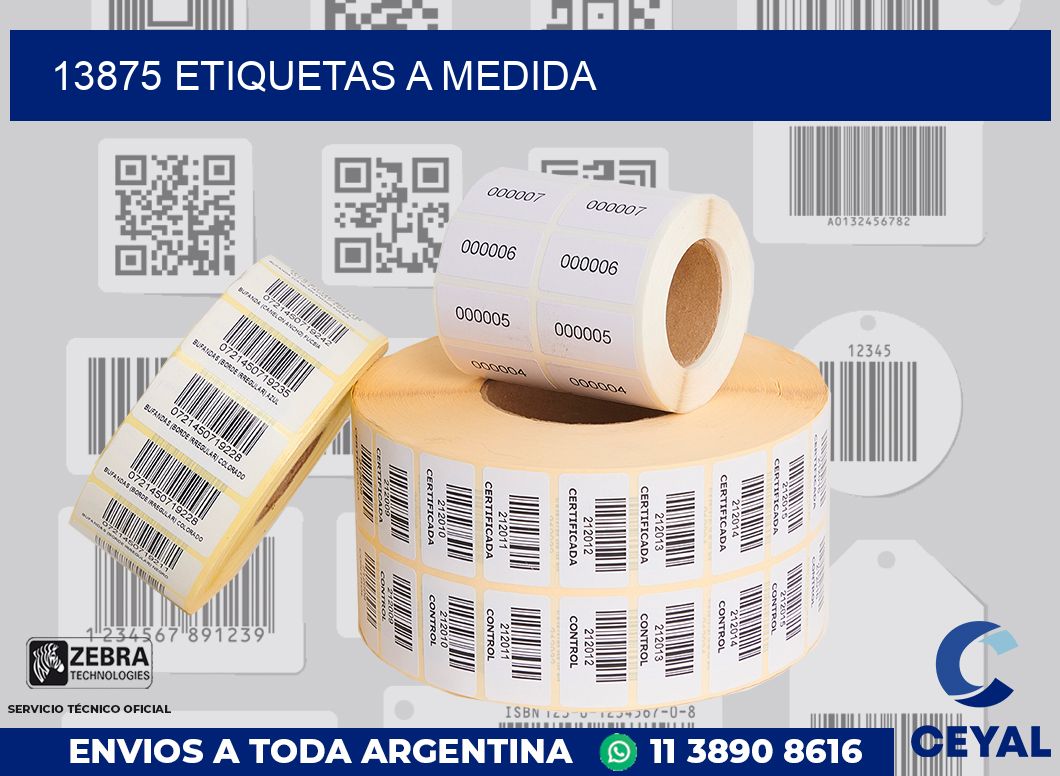 13875 ETIQUETAS A MEDIDA