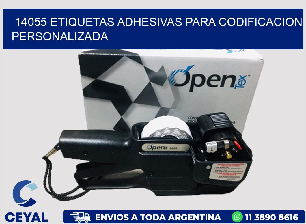 14055 ETIQUETAS ADHESIVAS PARA CODIFICACION PERSONALIZADA