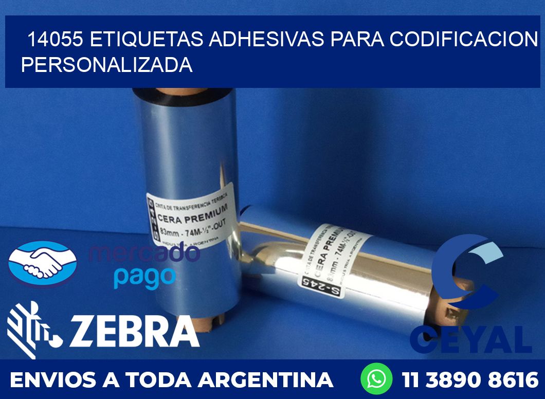 14055 ETIQUETAS ADHESIVAS PARA CODIFICACION PERSONALIZADA