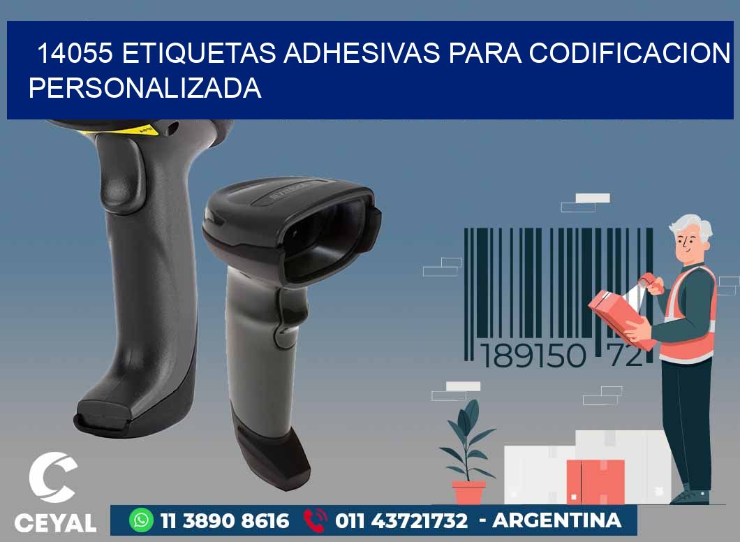 14055 ETIQUETAS ADHESIVAS PARA CODIFICACION PERSONALIZADA