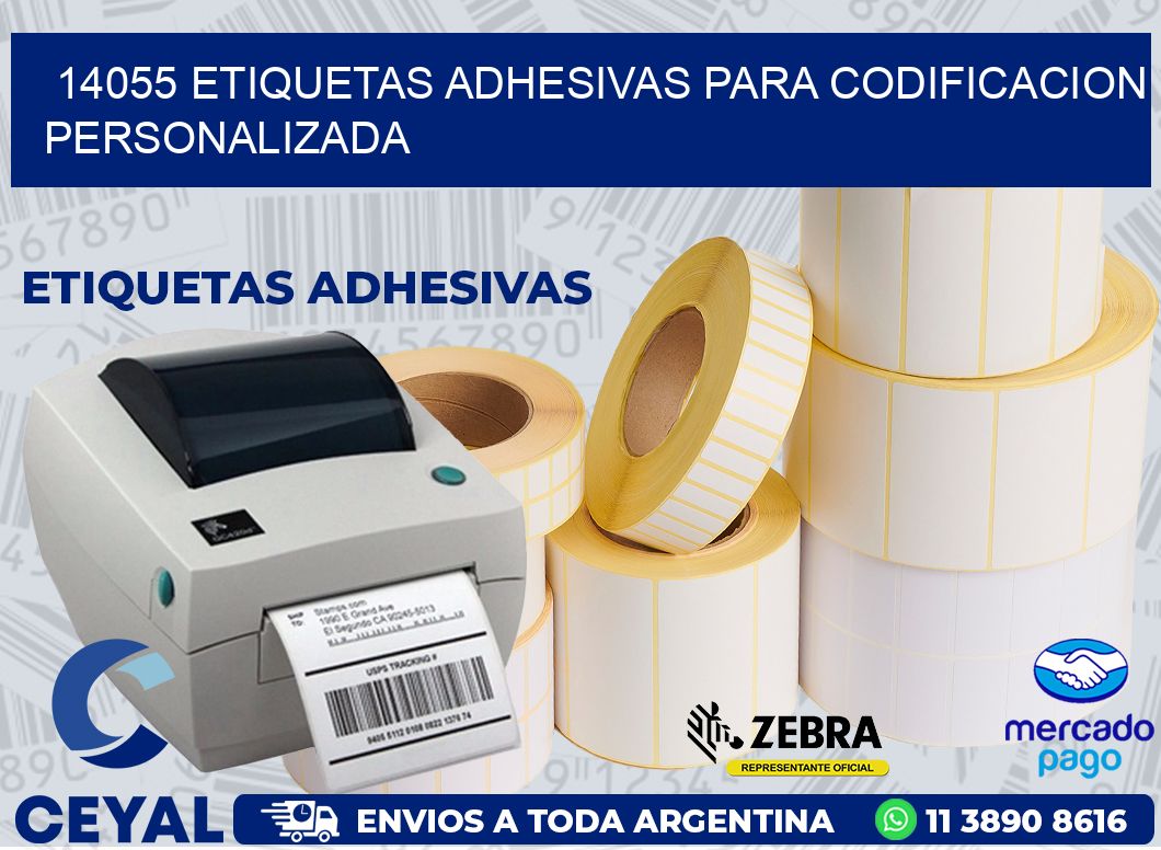 14055 ETIQUETAS ADHESIVAS PARA CODIFICACION PERSONALIZADA