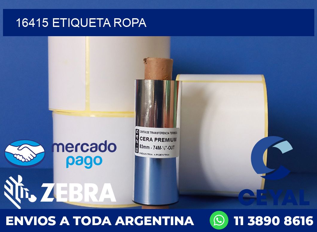 16415 ETIQUETA ROPA