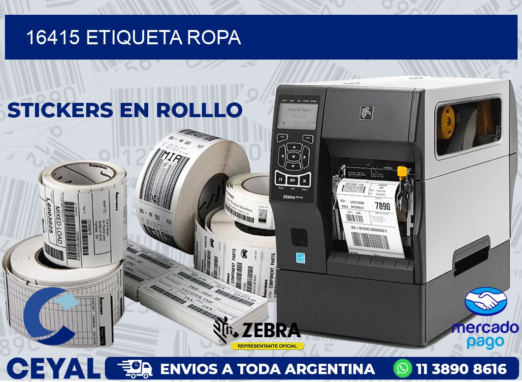 16415 ETIQUETA ROPA