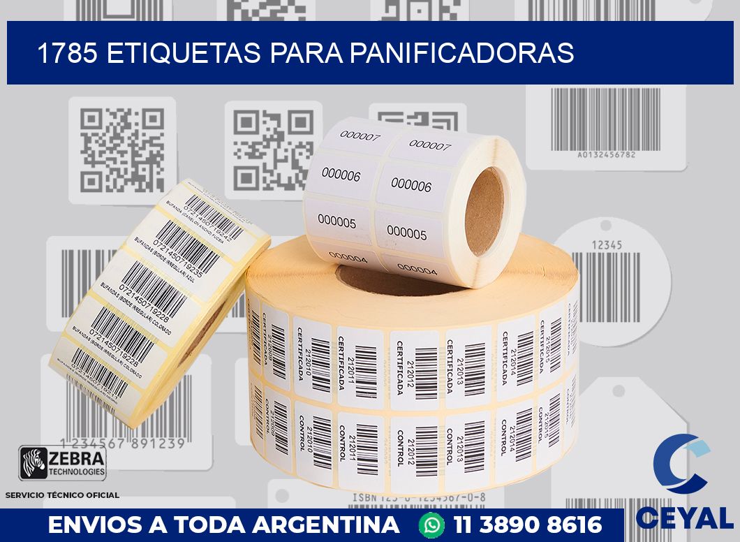 1785 ETIQUETAS PARA PANIFICADORAS