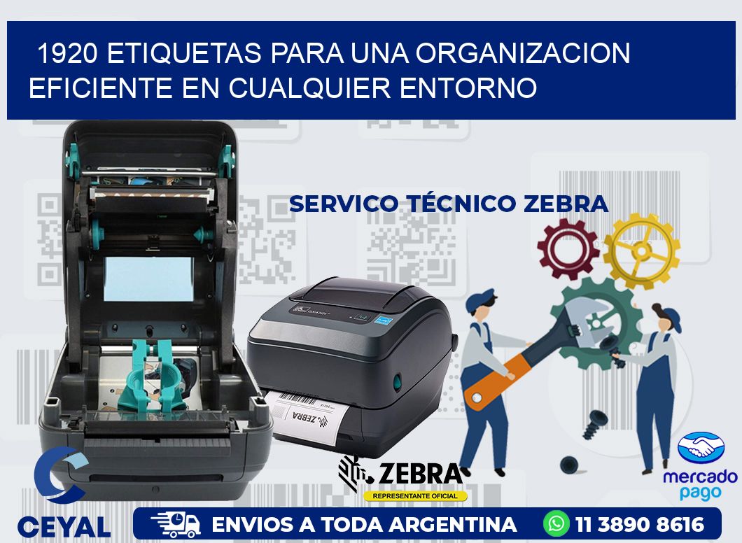 1920 ETIQUETAS PARA UNA ORGANIZACION EFICIENTE EN CUALQUIER ENTORNO