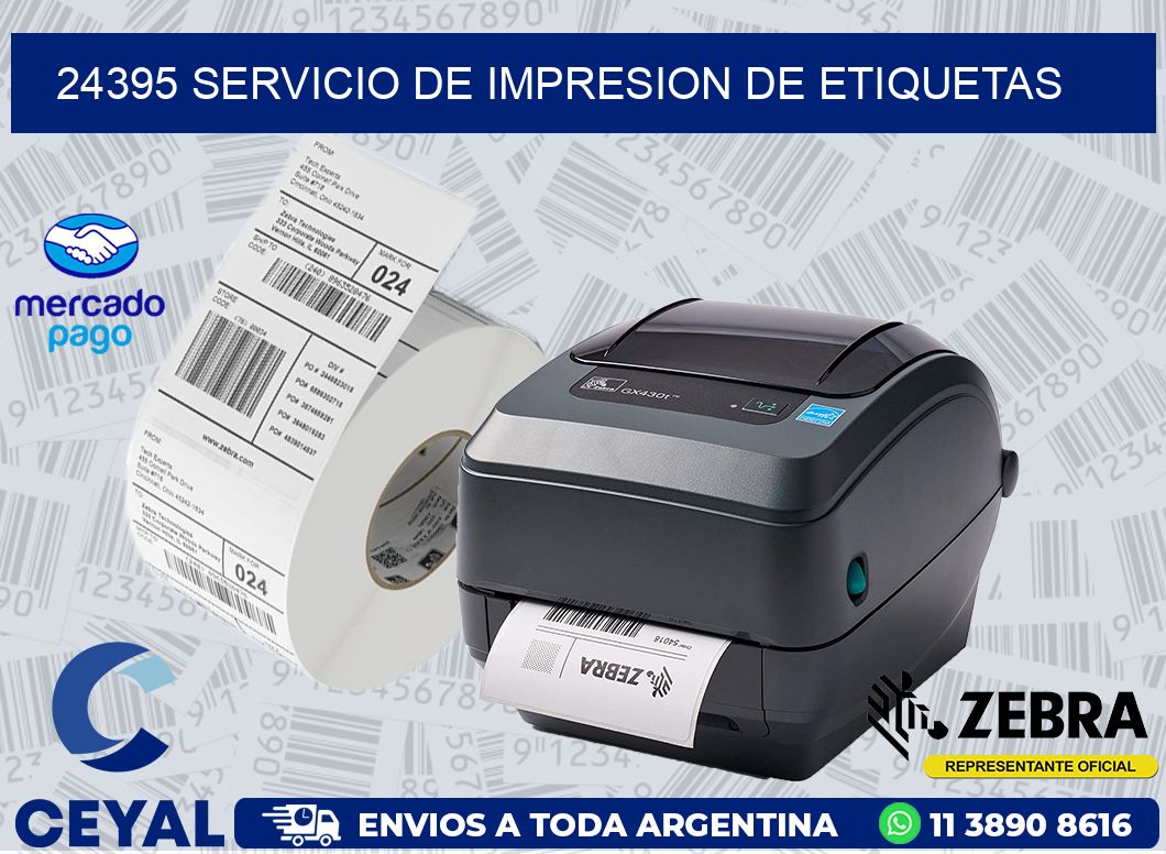 24395 SERVICIO DE IMPRESION DE ETIQUETAS
