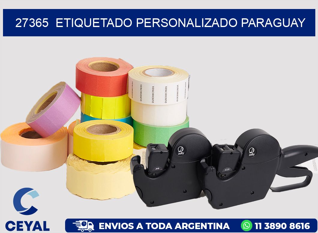 27365  ETIQUETADO PERSONALIZADO PARAGUAY