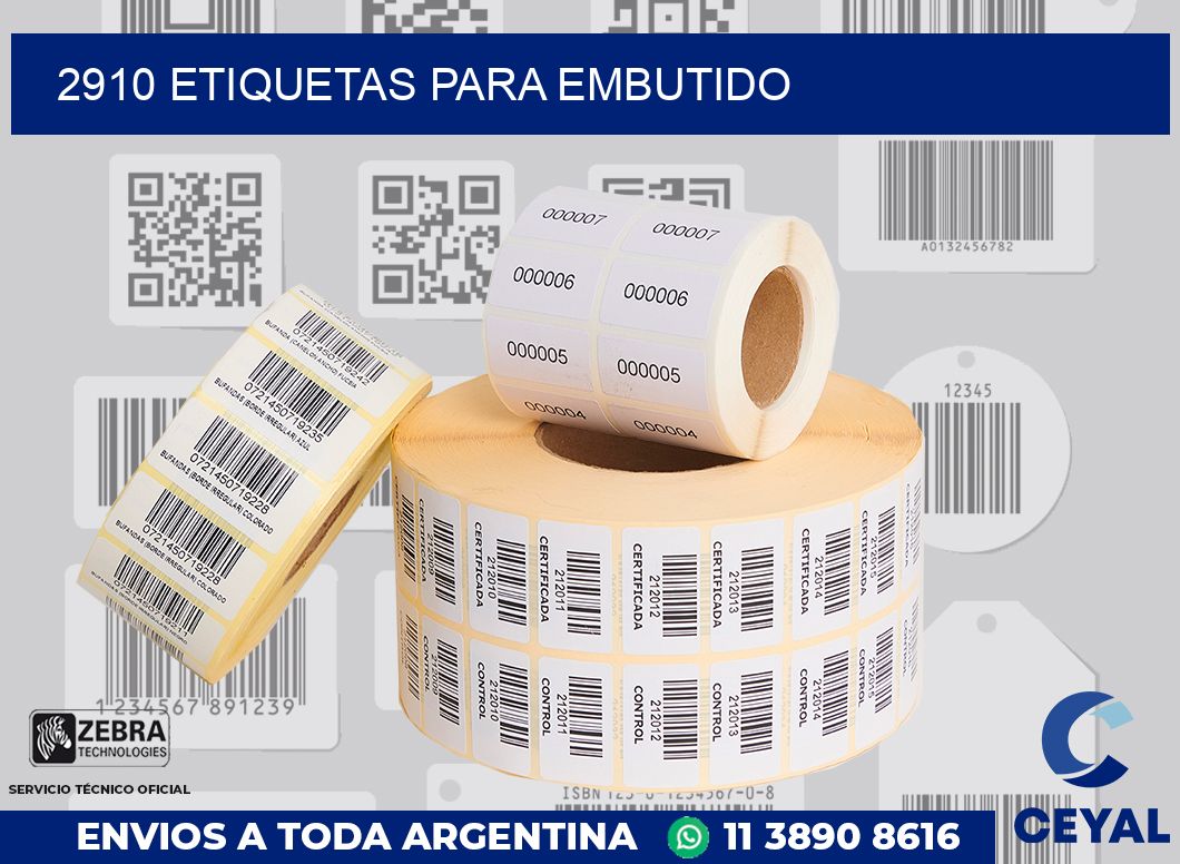 2910 ETIQUETAS PARA EMBUTIDO