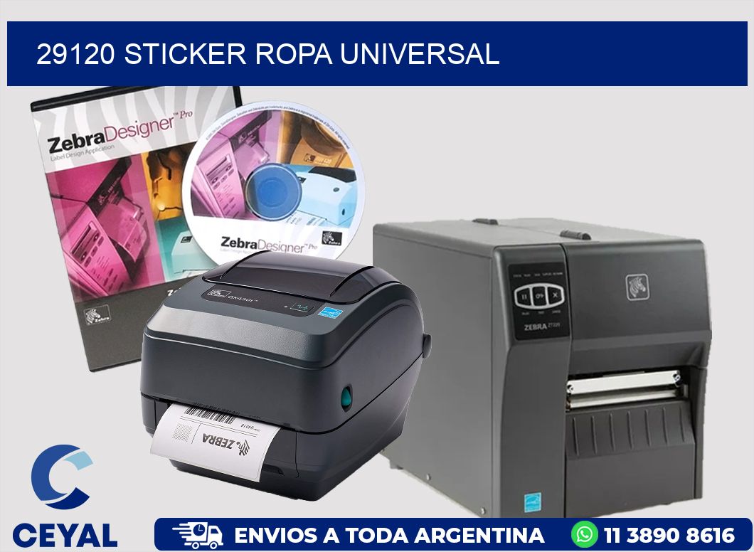 29120 STICKER ROPA UNIVERSAL