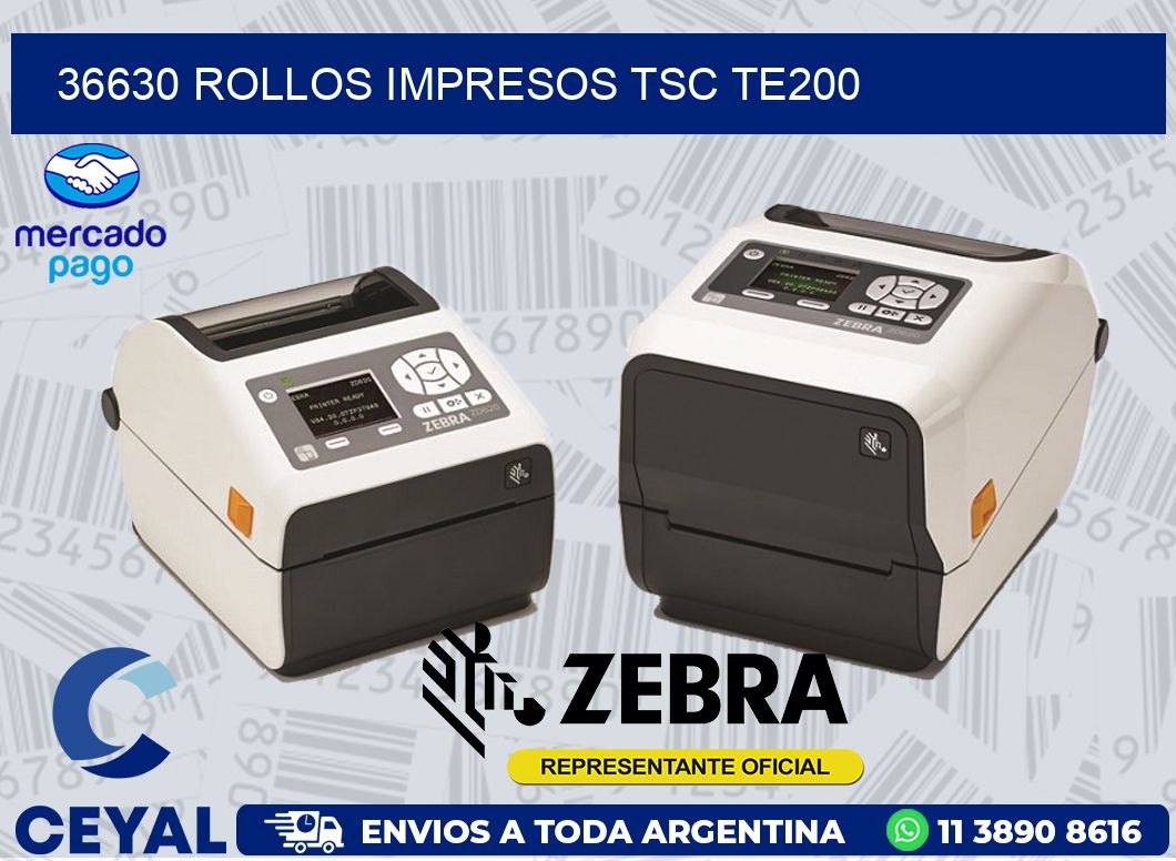 36630 ROLLOS IMPRESOS TSC TE200