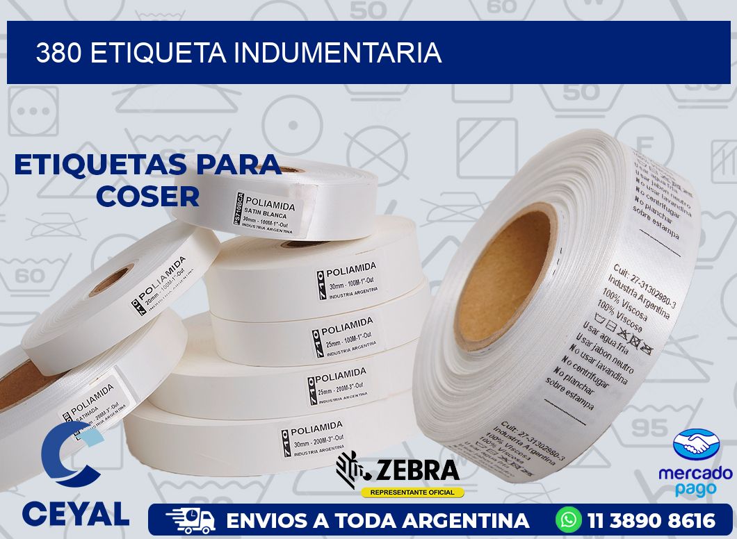 380 ETIQUETA INDUMENTARIA