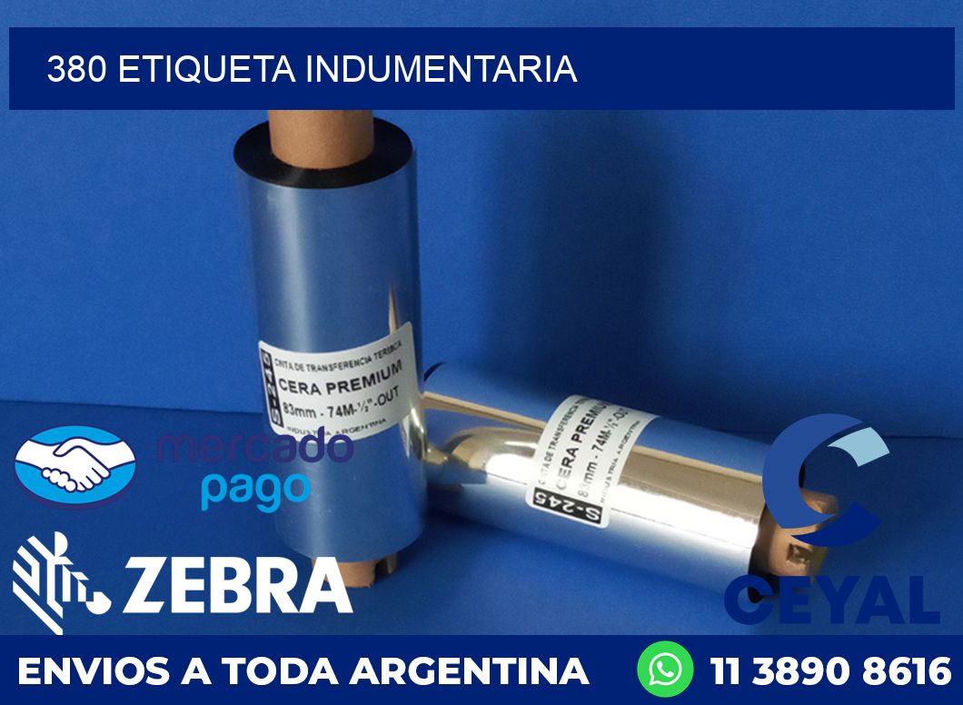 380 ETIQUETA INDUMENTARIA