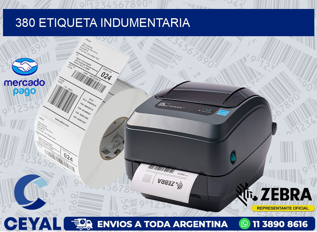 380 ETIQUETA INDUMENTARIA