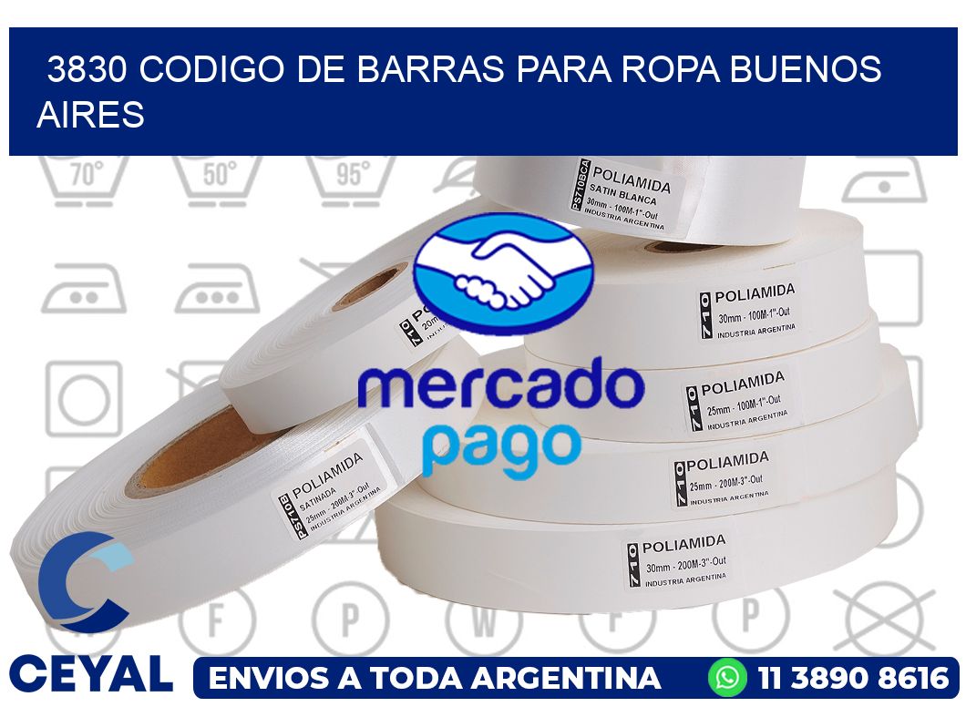 3830 CODIGO DE BARRAS PARA ROPA BUENOS AIRES