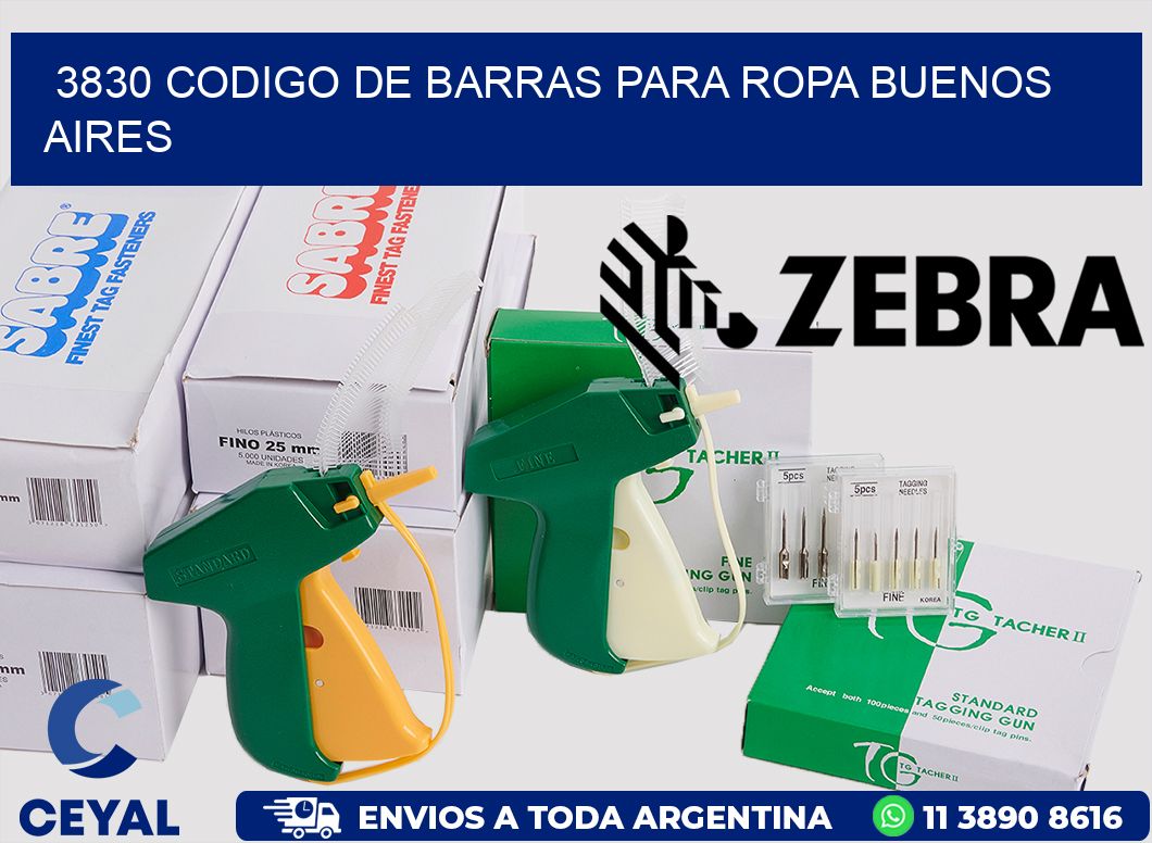 3830 CODIGO DE BARRAS PARA ROPA BUENOS AIRES