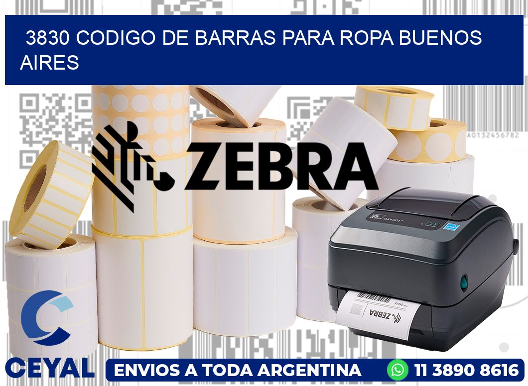 3830 CODIGO DE BARRAS PARA ROPA BUENOS AIRES