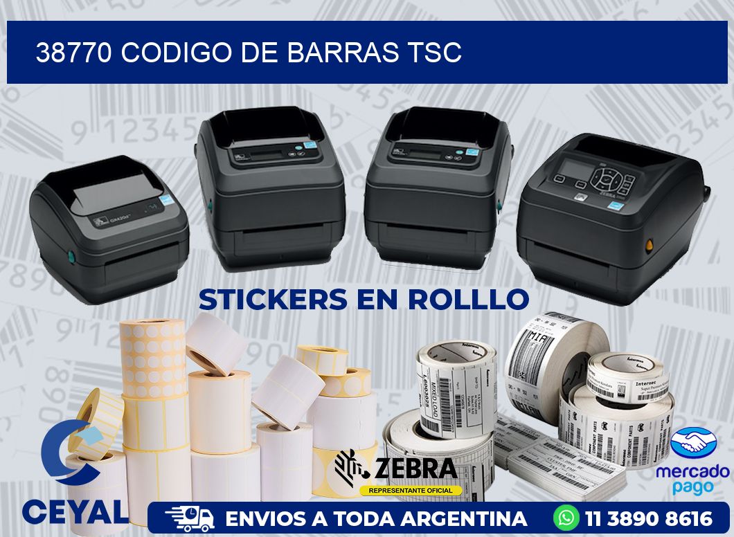 38770 CODIGO DE BARRAS TSC