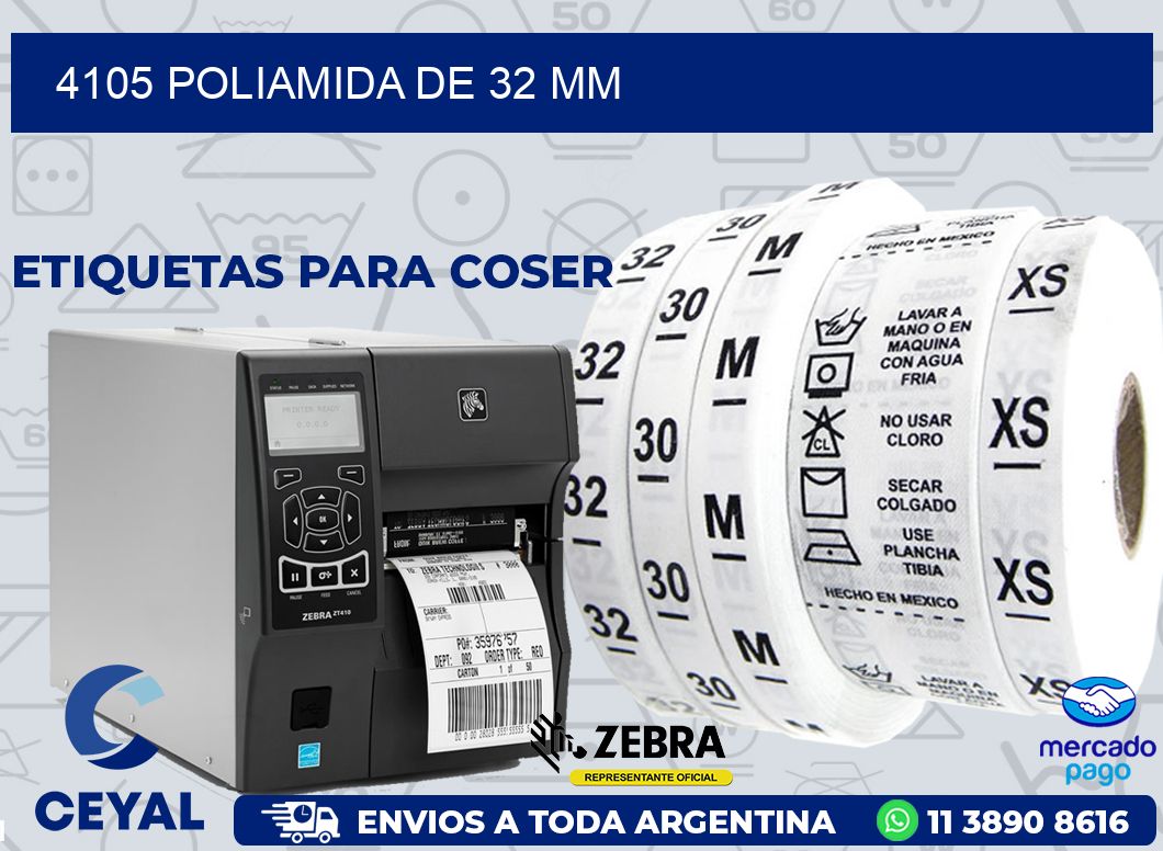 4105 POLIAMIDA DE 32 MM