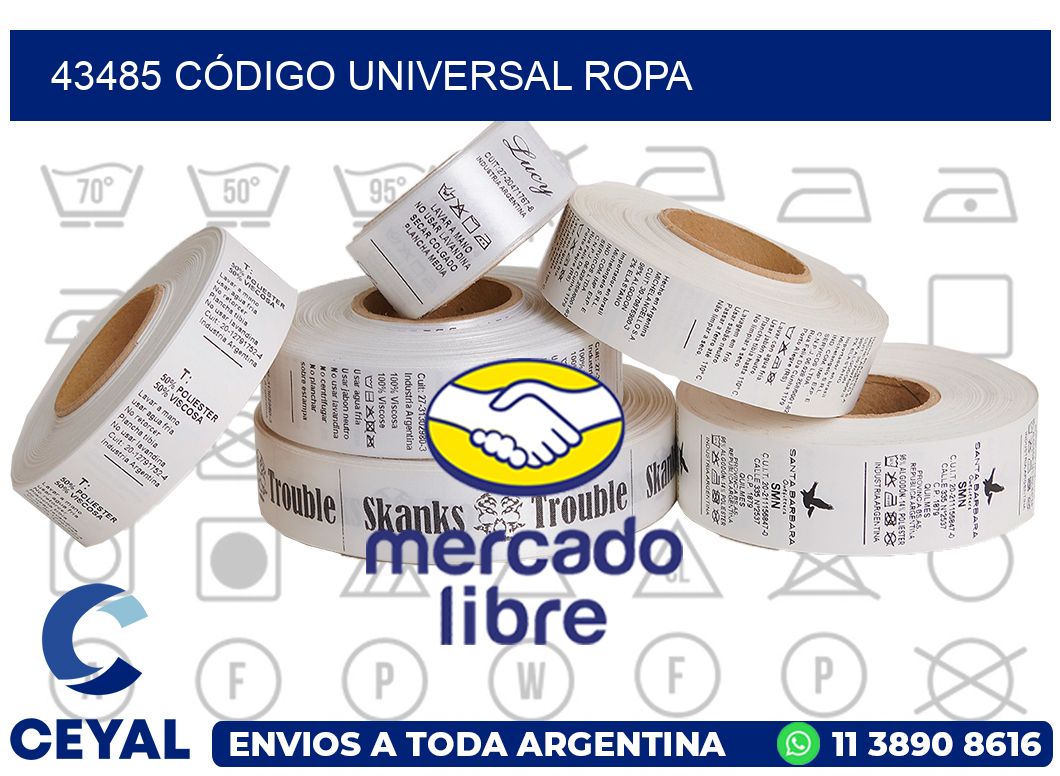 43485 CÓDIGO UNIVERSAL ROPA
