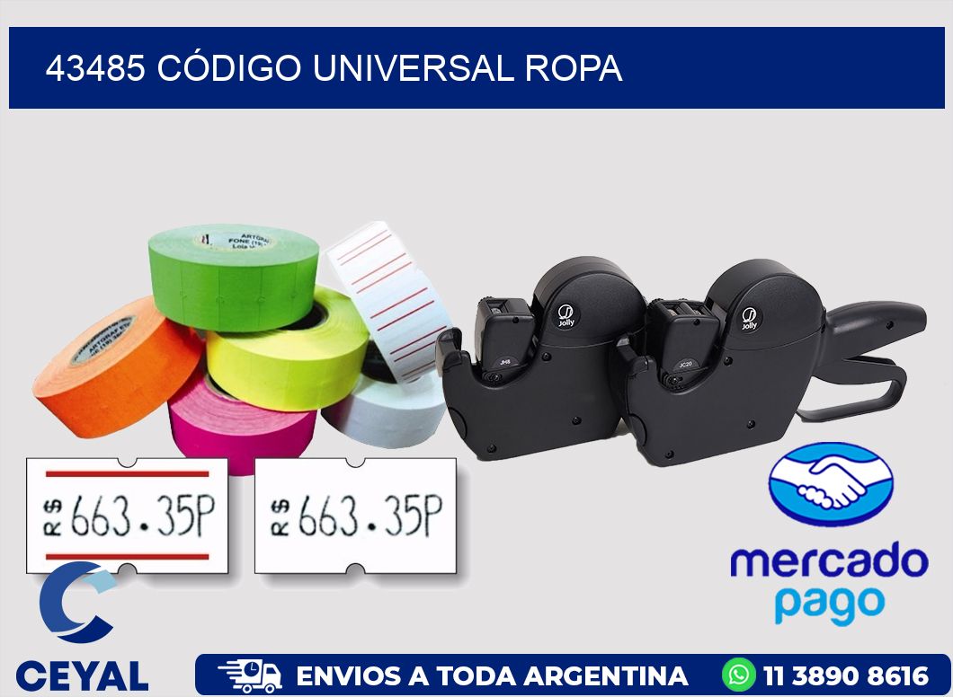 43485 CÓDIGO UNIVERSAL ROPA