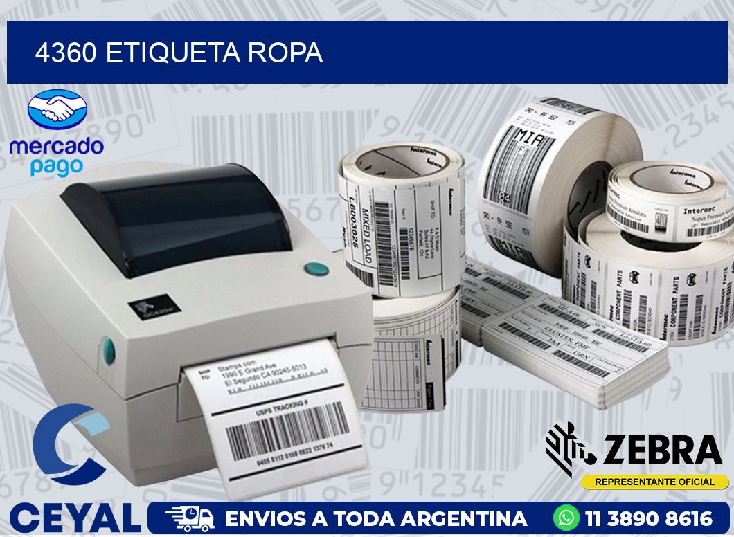 4360 ETIQUETA ROPA