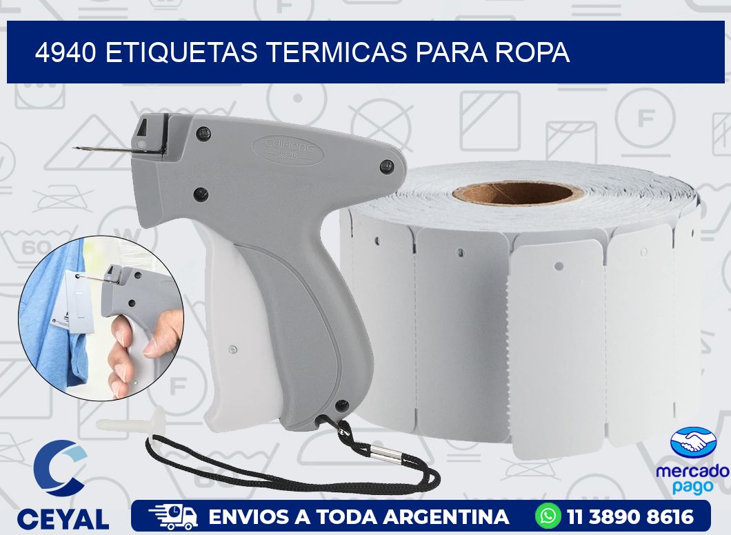 4940 ETIQUETAS TERMICAS PARA ROPA
