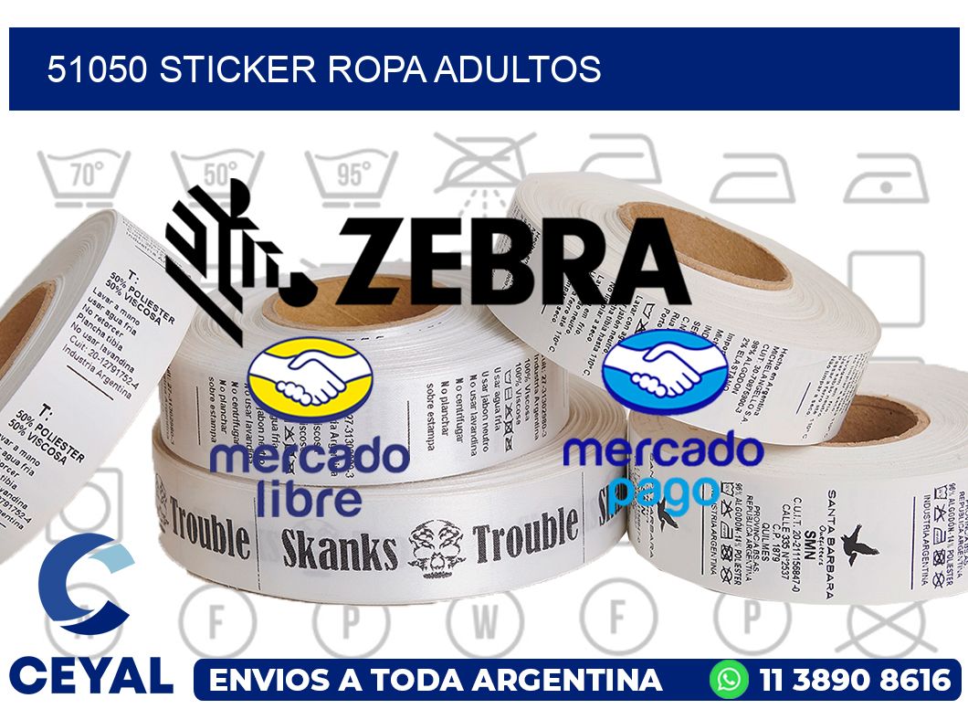 51050 STICKER ROPA ADULTOS