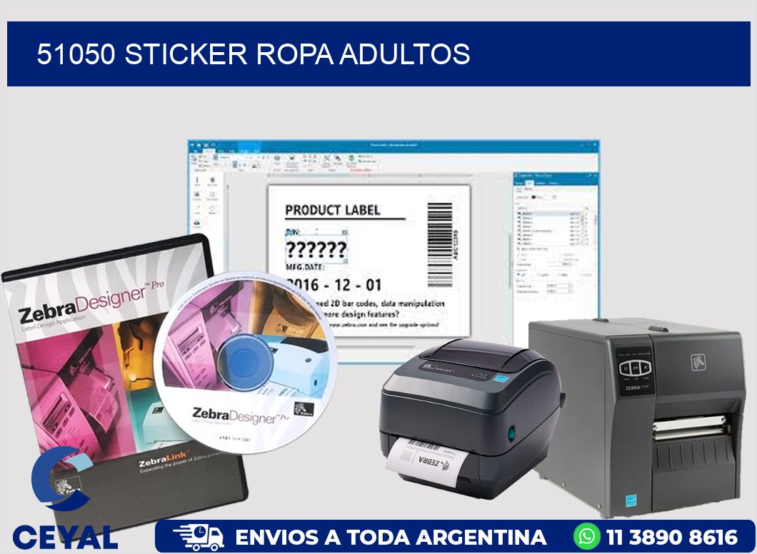 51050 STICKER ROPA ADULTOS
