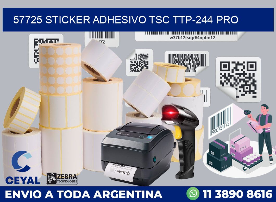 57725 STICKER ADHESIVO TSC TTP-244 PRO