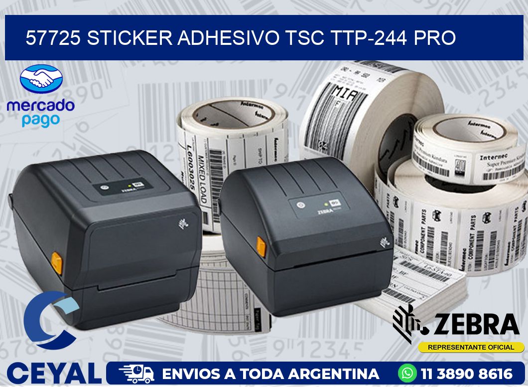 57725 STICKER ADHESIVO TSC TTP-244 PRO