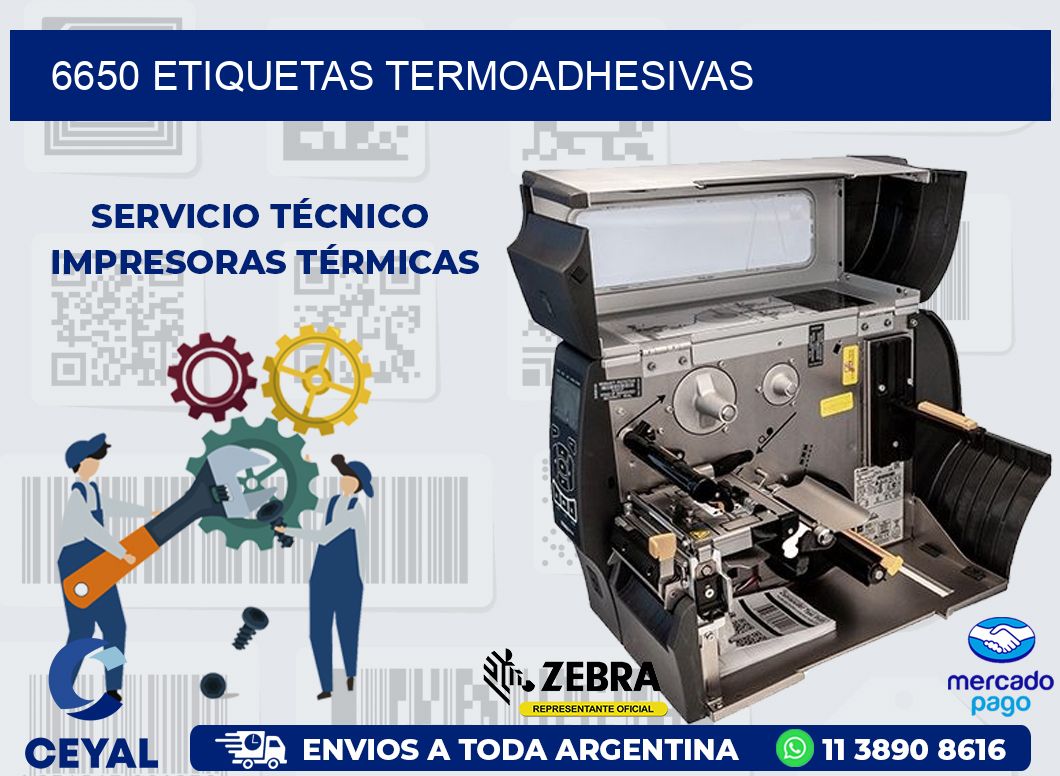 6650 ETIQUETAS TERMOADHESIVAS