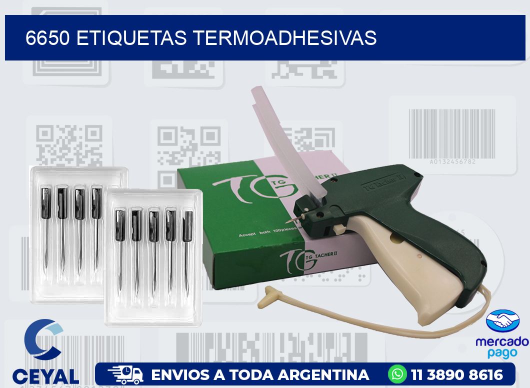 6650 ETIQUETAS TERMOADHESIVAS