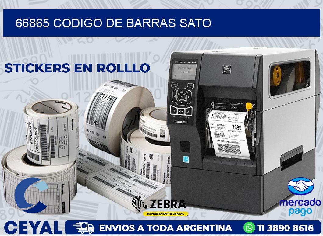 66865 CODIGO DE BARRAS SATO