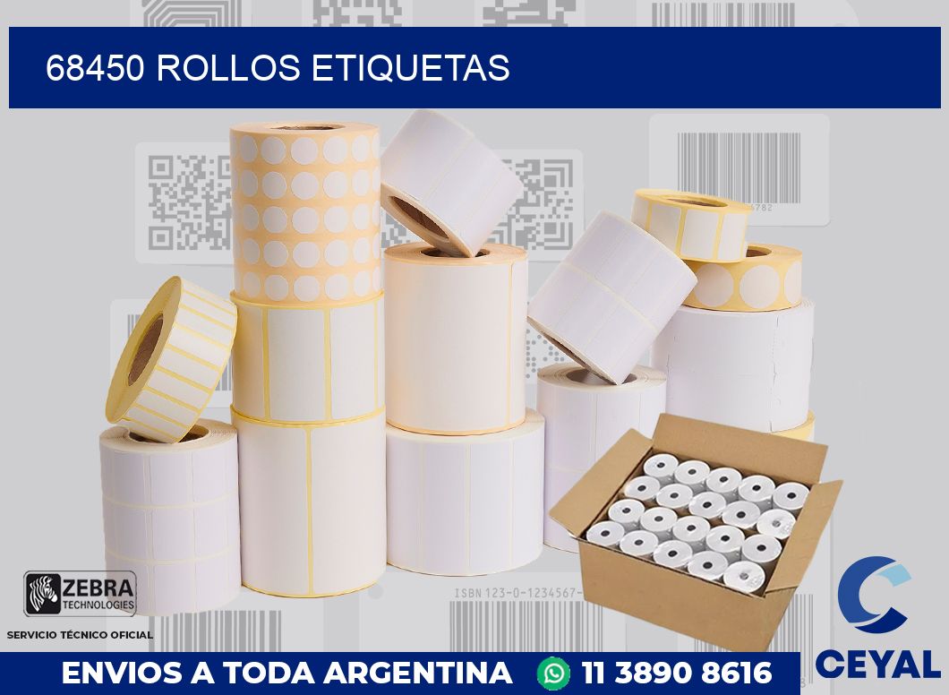 68450 ROLLOS ETIQUETAS