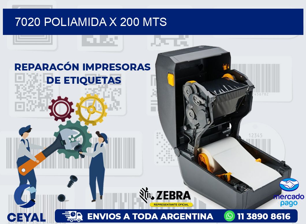 7020 POLIAMIDA X 200 MTS