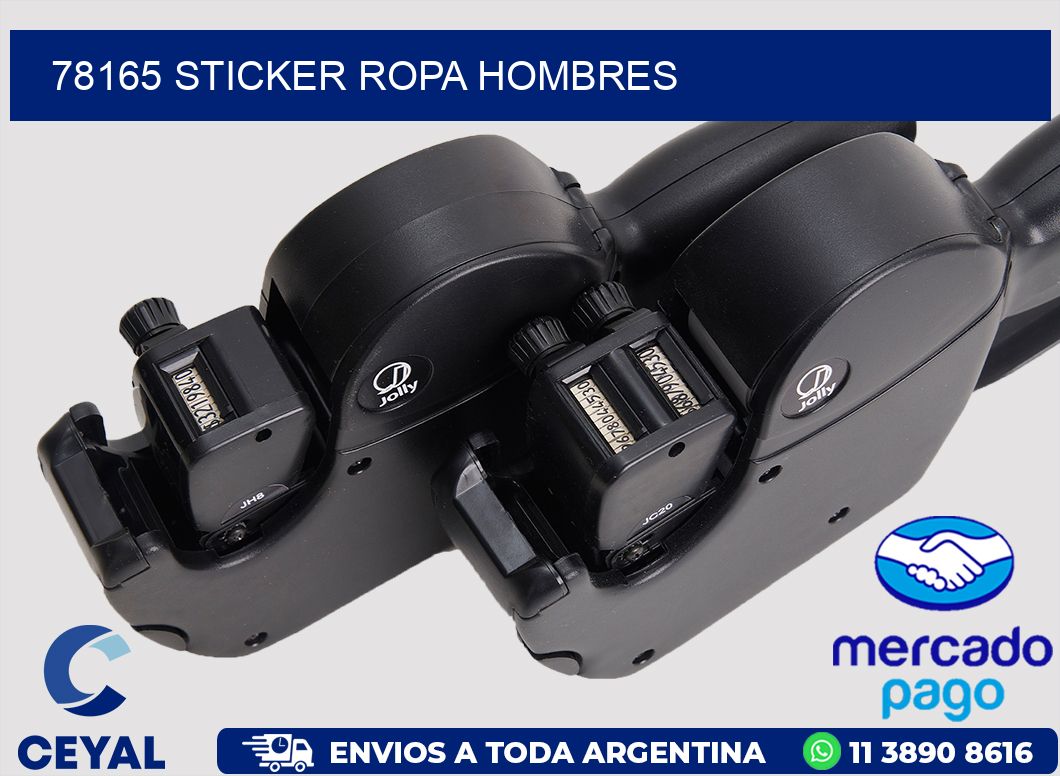 78165 STICKER ROPA HOMBRES