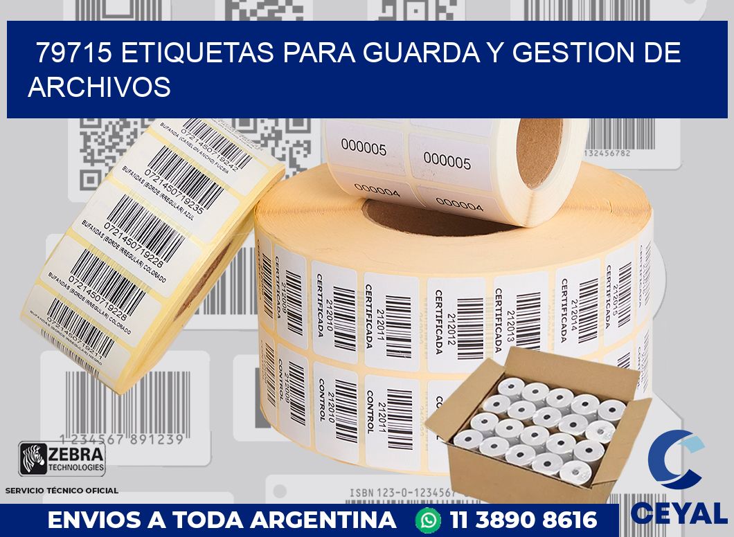 79715 ETIQUETAS PARA GUARDA Y GESTION DE ARCHIVOS