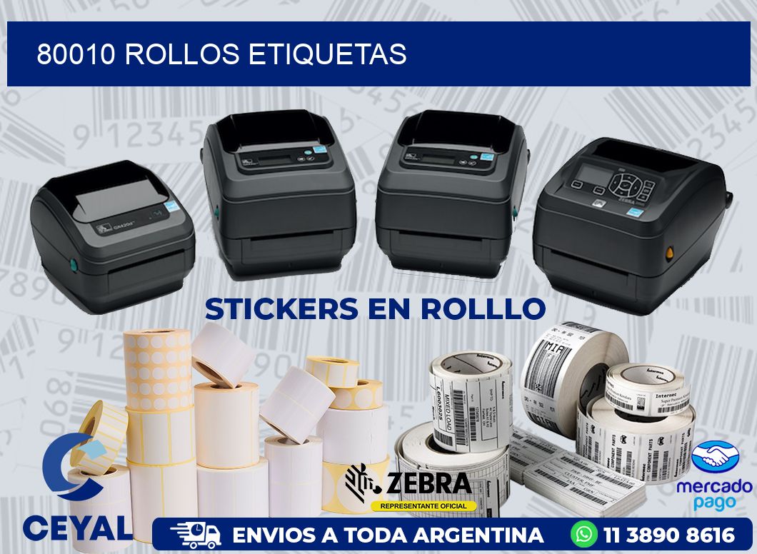 80010 ROLLOS ETIQUETAS
