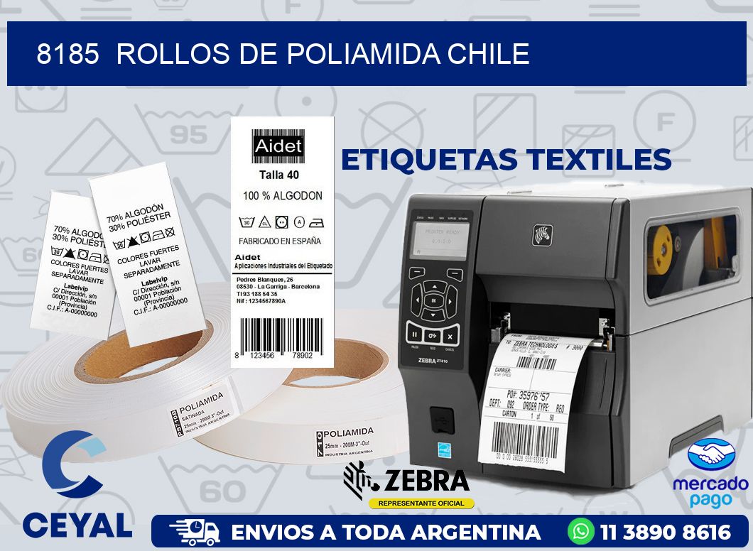 8185  ROLLOS DE POLIAMIDA CHILE