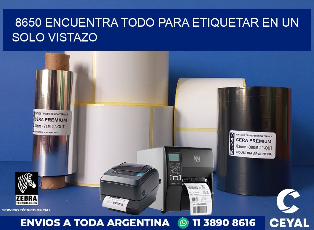 8650 ENCUENTRA TODO PARA ETIQUETAR EN UN SOLO VISTAZO