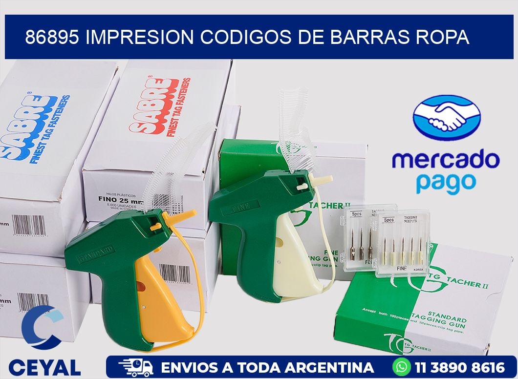 86895 IMPRESION CODIGOS DE BARRAS ROPA