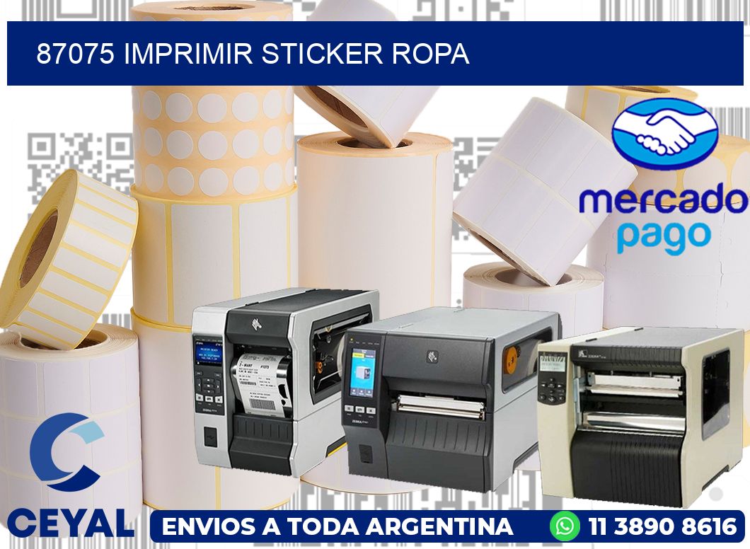 87075 IMPRIMIR STICKER ROPA