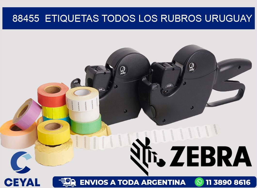 88455  ETIQUETAS TODOS LOS RUBROS URUGUAY