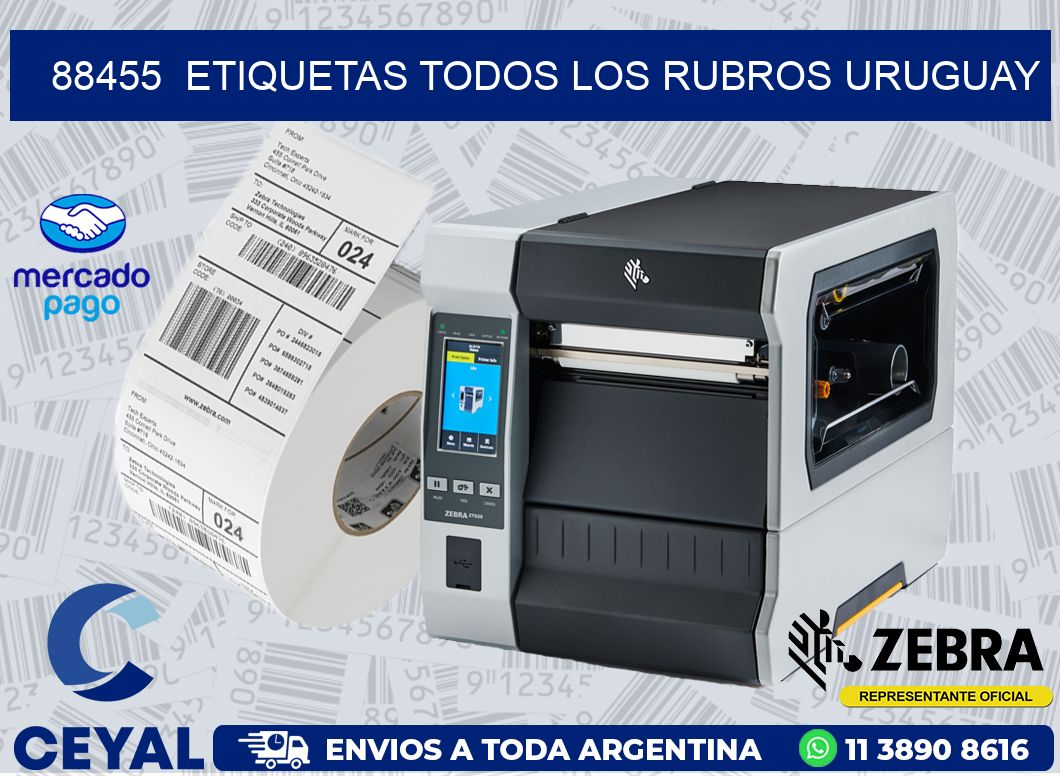88455  ETIQUETAS TODOS LOS RUBROS URUGUAY