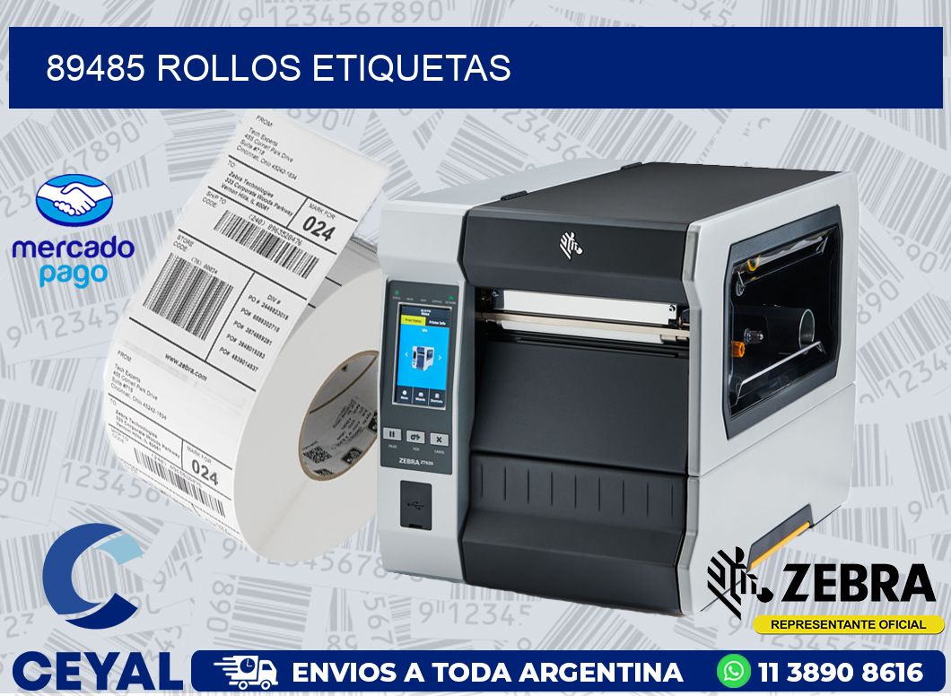 89485 ROLLOS ETIQUETAS