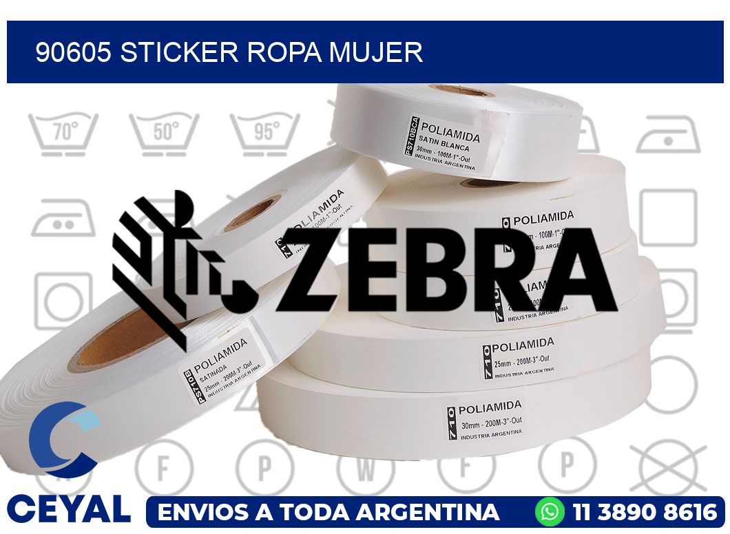 90605 STICKER ROPA MUJER