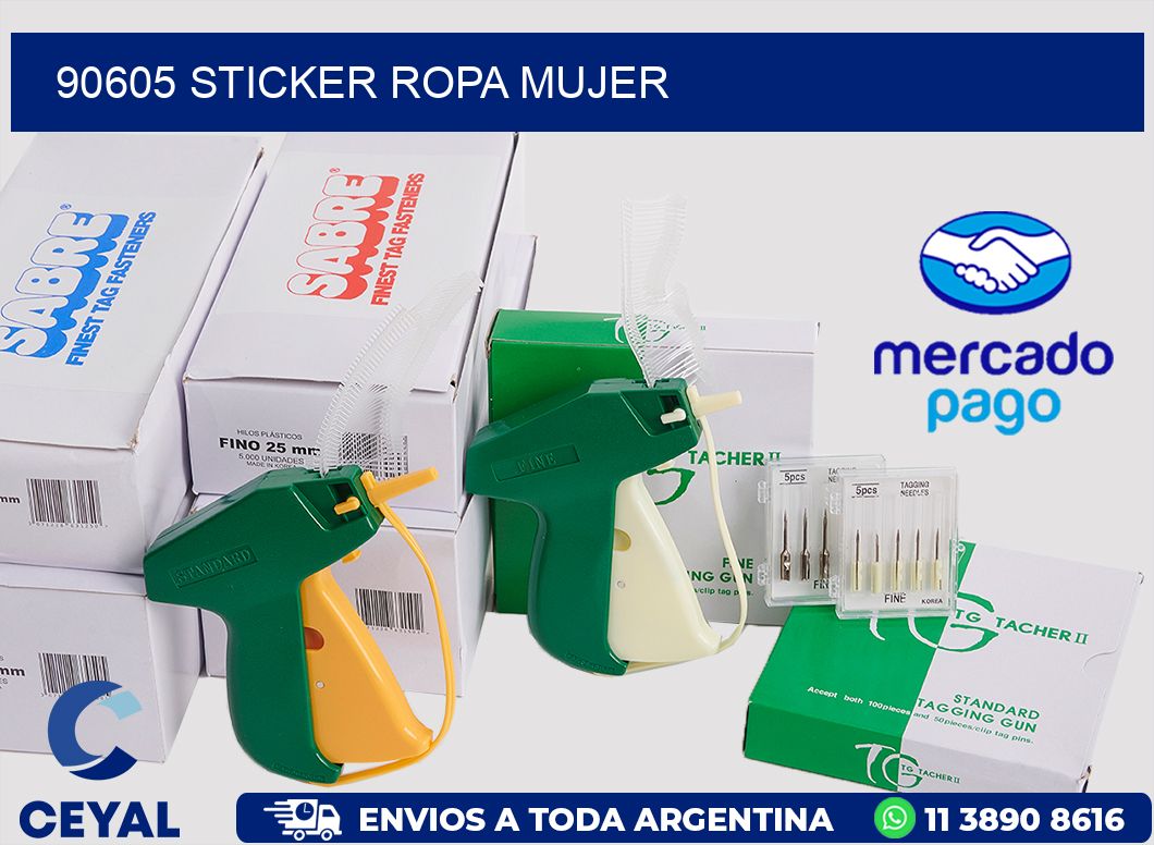 90605 STICKER ROPA MUJER